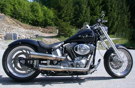 Harley Davidson Softail FXSTI Black